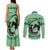 Personalized Kentucky Horse Racing Couples Matching Tank Maxi Dress and Long Sleeve Button Shirt Beauty and The Horse Green Version LT01