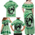 Personalized Kentucky Horse Racing Family Matching Off Shoulder Maxi Dress and Hawaiian Shirt Beauty and The Horse Green Version LT01