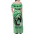 Personalized Kentucky Horse Racing Family Matching Off Shoulder Maxi Dress and Hawaiian Shirt Beauty and The Horse Green Version LT01