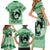 Personalized Kentucky Horse Racing Family Matching Short Sleeve Bodycon Dress and Hawaiian Shirt Beauty and The Horse Green Version LT01