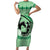 Personalized Kentucky Horse Racing Family Matching Short Sleeve Bodycon Dress and Hawaiian Shirt Beauty and The Horse Green Version LT01