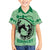 Personalized Kentucky Horse Racing Family Matching Short Sleeve Bodycon Dress and Hawaiian Shirt Beauty and The Horse Green Version LT01