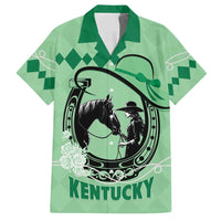 Personalized Kentucky Horse Racing Family Matching Tank Maxi Dress and Hawaiian Shirt Beauty and The Horse Green Version LT01