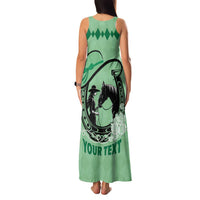 Personalized Kentucky Horse Racing Family Matching Tank Maxi Dress and Hawaiian Shirt Beauty and The Horse Green Version LT01