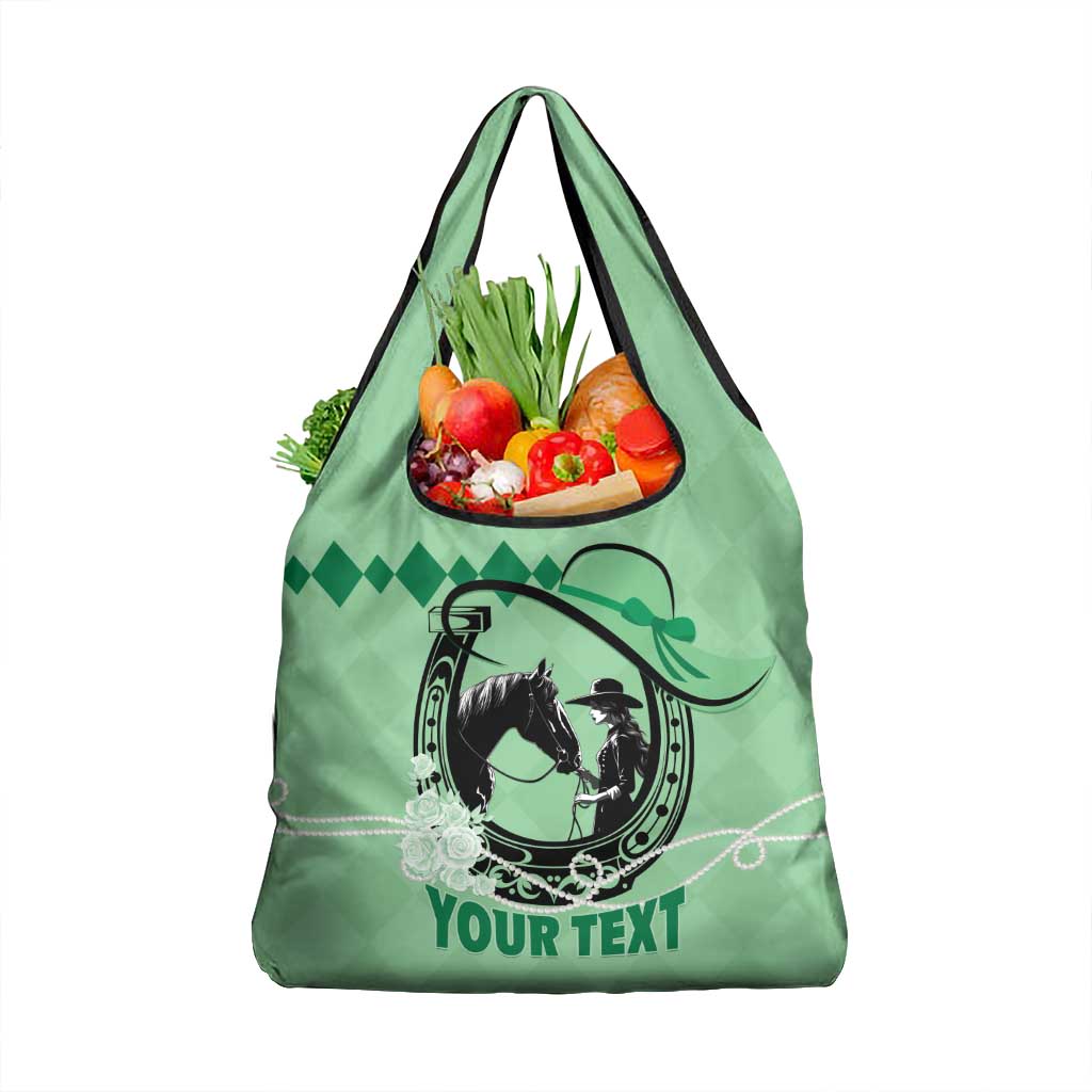 Kentucky Horse Racing Grocery Bag Beauty and The Horse Green Version LT01