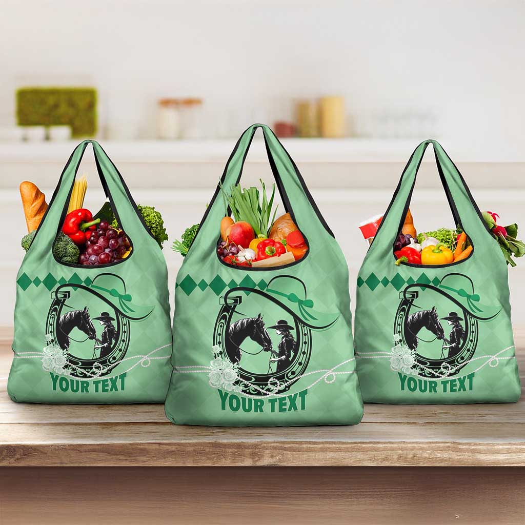Kentucky Horse Racing Grocery Bag Beauty and The Horse Green Version LT01
