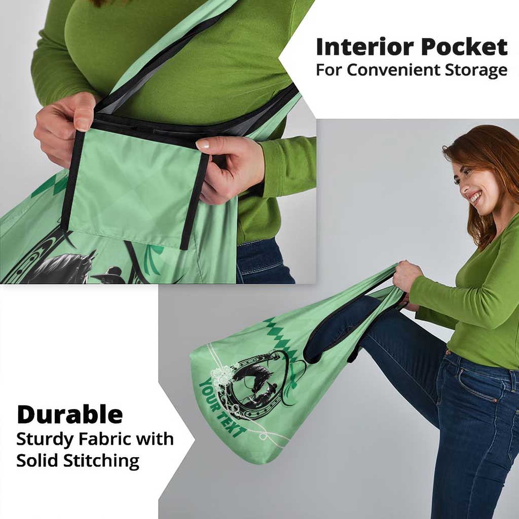 Kentucky Horse Racing Grocery Bag Beauty and The Horse Green Version LT01