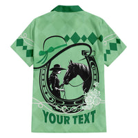 Personalized Kentucky Horse Racing Hawaiian Shirt Beauty and The Horse Green Version LT01