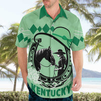 Personalized Kentucky Horse Racing Hawaiian Shirt Beauty and The Horse Green Version LT01