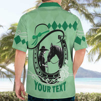 Personalized Kentucky Horse Racing Hawaiian Shirt Beauty and The Horse Green Version LT01