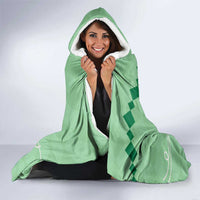 Personalized Kentucky Horse Racing Hooded Blanket Beauty and The Horse Green Version LT01