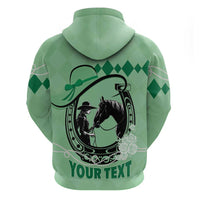 Personalized Kentucky Horse Racing Hoodie Beauty and The Horse Green Version LT01