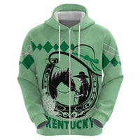 Personalized Kentucky Horse Racing Hoodie Beauty and The Horse Green Version LT01