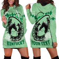 Personalized Kentucky Horse Racing Hoodie Dress Beauty and The Horse Green Version LT01