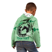 Personalized Kentucky Horse Racing Kid Hoodie Beauty and The Horse Green Version LT01