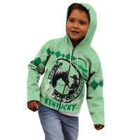 Personalized Kentucky Horse Racing Kid Hoodie Beauty and The Horse Green Version LT01