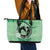 Personalized Kentucky Horse Racing Leather Tote Bag Beauty and The Horse Green Version LT01