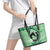Personalized Kentucky Horse Racing Leather Tote Bag Beauty and The Horse Green Version LT01