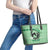 Personalized Kentucky Horse Racing 2024 Leather Tote Bag Beauty and The Horse Green Version LT01