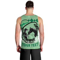 Personalized Kentucky Horse Racing Men Tank Top Beauty and The Horse Green Version LT01