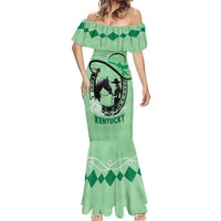 Personalized Kentucky Horse Racing Mermaid Dress Beauty and The Horse Green Version LT01