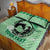 Personalized Kentucky Horse Racing Quilt Bed Set Beauty and The Horse Green Version LT01