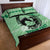 Personalized Kentucky Horse Racing 2024 Quilt Bed Set Beauty and The Horse Green Version