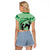Personalized Kentucky Horse Racing Raglan Cropped T Shirt Beauty and The Horse Green Version LT01