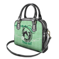 Personalized Kentucky Horse Racing Shoulder Handbag Beauty and The Horse Green Version LT01