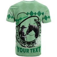 Personalized Kentucky Horse Racing T Shirt Beauty and The Horse Green Version LT01