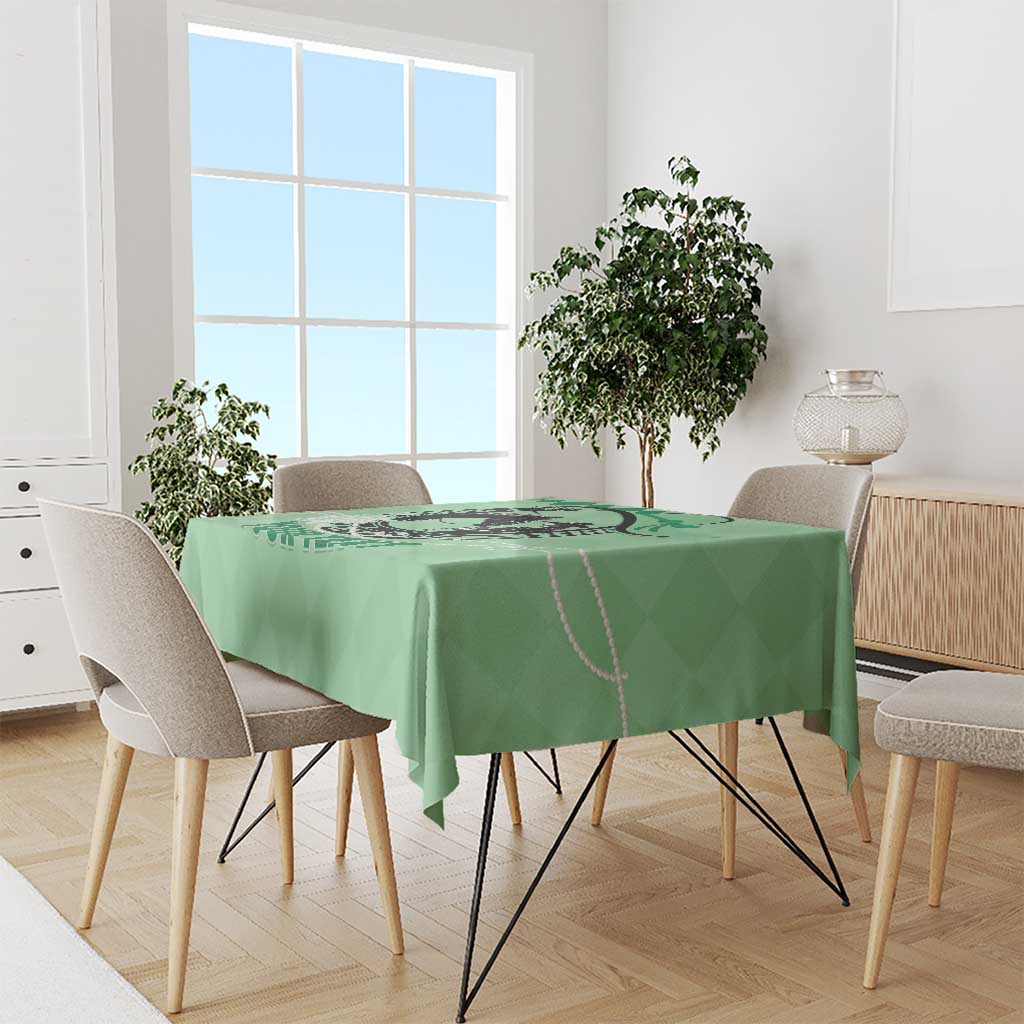 Personalized Kentucky Horse Racing Tablecloth Beauty and The Horse Green Version LT01