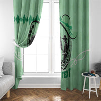 Personalized Kentucky Horse Racing Window Curtain Beauty and The Horse Green Version LT01