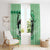 Personalized Kentucky Horse Racing Window Curtain Beauty and The Horse Green Version LT01