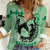 Personalized Kentucky Horse Racing Women Casual Shirt Beauty and The Horse Green Version LT01