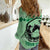 Personalized Kentucky Horse Racing Women Casual Shirt Beauty and The Horse Green Version LT01