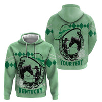 Personalized Kentucky Horse Racing Zip Hoodie Beauty and The Horse Green Version LT01