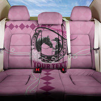 Personalized Kentucky Horse Racing Back Car Seat Cover Beauty and The Horse Pink Version LT01