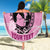 Personalized Kentucky Horse Racing Beach Blanket Beauty and The Horse Pink Version LT01