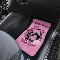 Personalized Kentucky Horse Racing Car Mats Beauty and The Horse Pink Version LT01