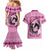 Personalized Kentucky Horse Racing Couples Matching Mermaid Dress and Hawaiian Shirt Beauty and The Horse Pink Version LT01