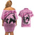 Personalized Kentucky Horse Racing Couples Matching Off Shoulder Short Dress and Hawaiian Shirt Beauty and The Horse Pink Version LT01