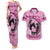 Personalized Kentucky Horse Racing Couples Matching Tank Maxi Dress and Hawaiian Shirt Beauty and The Horse Pink Version LT01