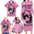 Personalized Kentucky Horse Racing Family Matching Long Sleeve Bodycon Dress and Hawaiian Shirt Beauty and The Horse Pink Version LT01