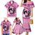 Personalized Kentucky Horse Racing Family Matching Mermaid Dress and Hawaiian Shirt Beauty and The Horse Pink Version LT01