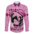 Personalized Kentucky Horse Racing Family Matching Mermaid Dress and Hawaiian Shirt Beauty and The Horse Pink Version LT01