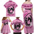 Personalized Kentucky Horse Racing Family Matching Off Shoulder Maxi Dress and Hawaiian Shirt Beauty and The Horse Pink Version LT01