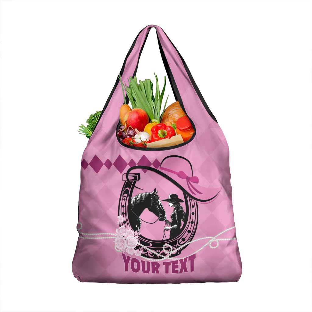 Kentucky Horse Racing Grocery Bag Beauty and The Horse Pink Version LT01