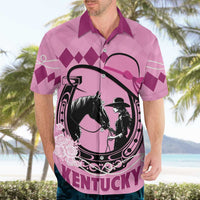 Personalized Kentucky Horse Racing Hawaiian Shirt Beauty and The Horse Pink Version LT01