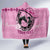 Personalized Kentucky Horse Racing Hooded Blanket Beauty and The Horse Pink Version LT01