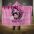 Personalized Kentucky Horse Racing Hooded Blanket Beauty and The Horse Pink Version LT01